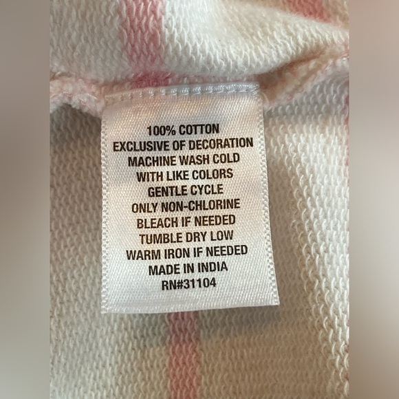 crown & ivy Striped mock neck Pullover Sweatshirt. Size Small. - Picture 5 of 14